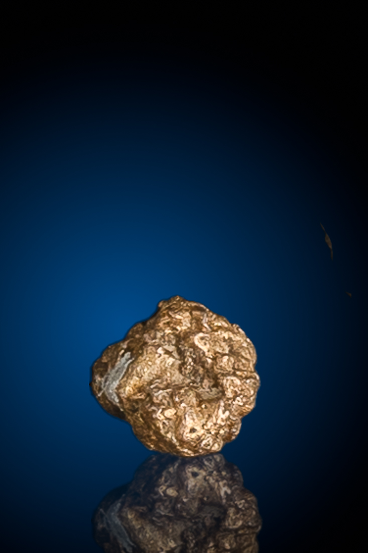 Extremely Unique Crystallized Platinum Nugget from Russia (image for) Extremely Unique Crystallized Platinum Nugget from Russia